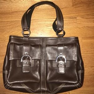 COPY - Dark Brown Coach Satchel